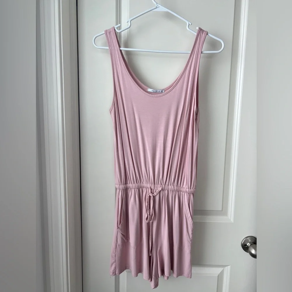 REORIA Sleeveless Tank Top Short jumpsuit Rompers - Picture 1 of 3